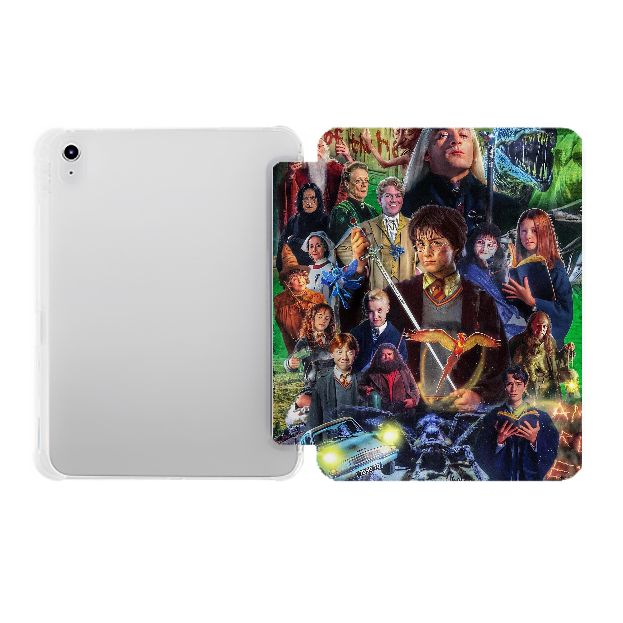 （画像用） Harry Potter ハリー・ポッターシリーズ IPad ケース ペン収納付き 三つ折りスタンド PUレザー×シリコン 対応機種9.5/10.5/10.9インチ